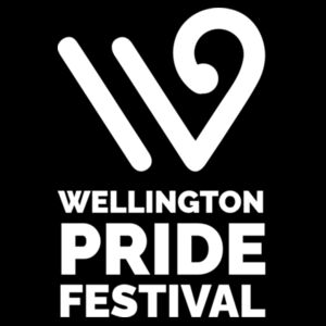 Wellington Pride Festival White Logo [Gildan Heavy Blend Adult Hooded Sweatshirt] Design