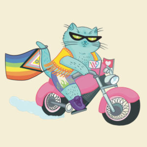 Biker Cat [AS Colour Mens Staple T shirt] Design