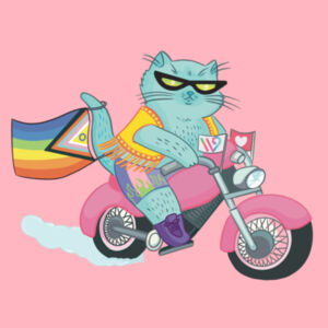 Biker Cat [AS Colour Mens Supply Hood] Design