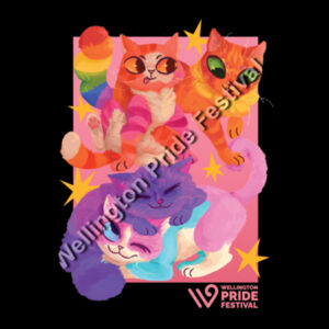 Pride Cats [Gildan Heavy Blend Adult Hooded Sweatshirt] Design