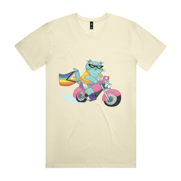 Biker Cat [AS Colour Mens Staple T shirt] Thumbnail