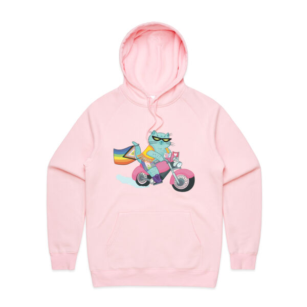 Biker Cat [AS Colour Mens Supply Hood] Thumbnail