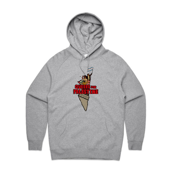 Queers for Palestine [AS Colour Mens Supply Hood] Thumbnail