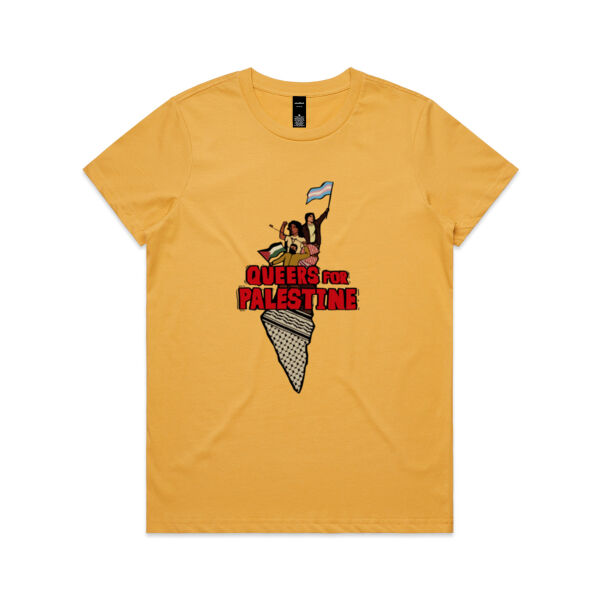 Queers for Palestine [AS Colour Womens Maple Tee] Thumbnail
