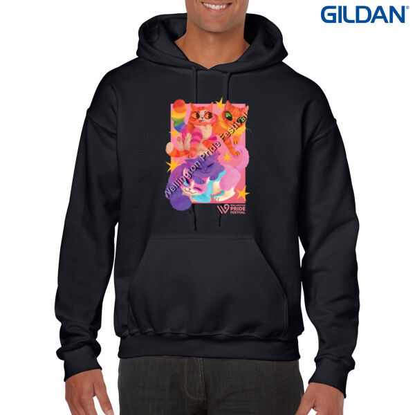 Pride Cats [Gildan Heavy Blend Adult Hooded Sweatshirt] Thumbnail