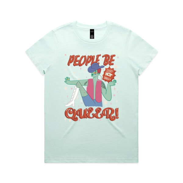 People Be Queer! [AS Colour Womens Maple Tee] Thumbnail
